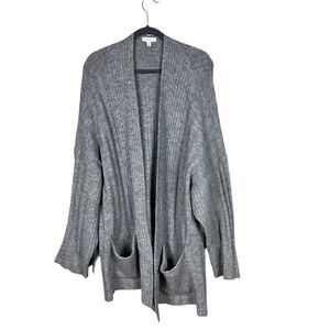 Top Shop Cozy Knit Slouchy Duster Cardigan Size‎ 12 Oversized Grey Asymmetrical